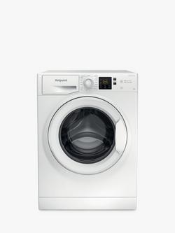 Hotpoint NSWM846WUK Freestanding Washing Machine, 8kg Load, 1400rpm Spin, White, White