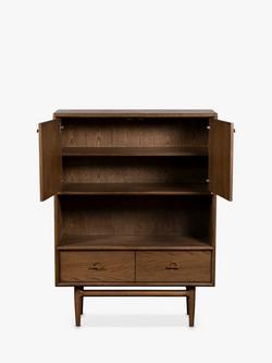 G Plan Vintage Henley Display Cabinet, Mid Oak - view 2, Henley Dark