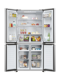 Haier HCR3818ENMG Freestanding 60/40 Fridge Freezer, Silver