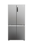 Haier HCR5919ENMP Freestanding 60/40 American Fridge Freezer, Silver