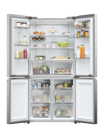 Haier HCR5919ENMP Freestanding 60/40 American Fridge Freezer, Silver