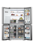 Haier HCR7918EIMP Freestanding 60/40 American Fridge Freezer, Grey