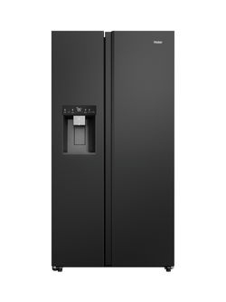 Haier HSW79F18DIPT Freestanding 60/40 Fridge Freezer, Black, Black