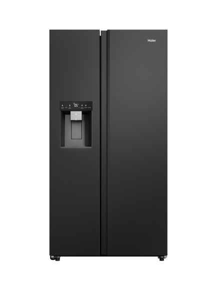Haier HSW79F18DIPT Freestanding 60/40 Fridge Freezer, Black, Black