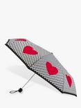 Fulton Minilite No.2 Love Hearts Spot Print Folding Umbrella, Multi