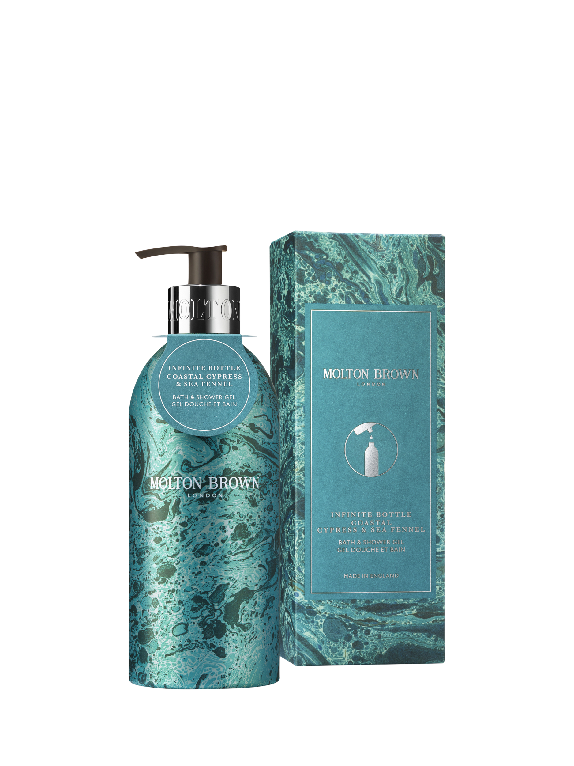 Molton Brown Limited Edition Coastal Cypress Sea Fennel Bath & Shower Gel, 400ml