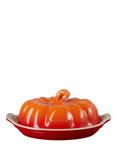 Le Creuset Stoneware Pumpkin Butter Dish, Volcanic