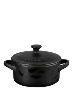 Le Creuset Stoneware Small Bat Casserole, 250ml, Satin Black, Satin Black