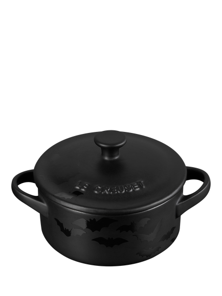 Le Creuset Stoneware Small Bat Casserole, 250ml, Satin Black - view 2, Satin Black