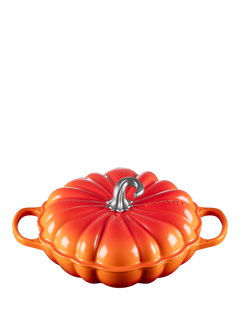 Le Creuset Cast Iron Pumpkin Shallow Casserole, 28cm, Volcanic