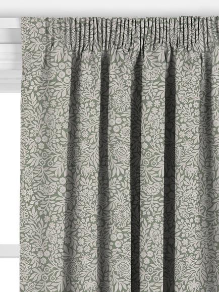 John Lewis Hidcote Made to Measure Curtains or Roman Blind, Myrtle Green - view 2, Myrtle Green