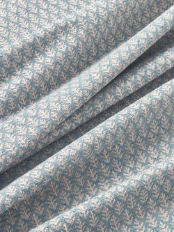 John Lewis Elm Leaf Woven Furnishing Fabric - view 2, French Blue