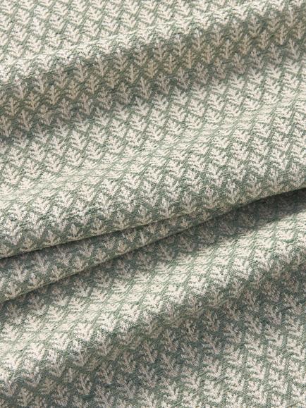 John Lewis Elm Leaf Woven Furnishing Fabric - view 2, Myrtle Green