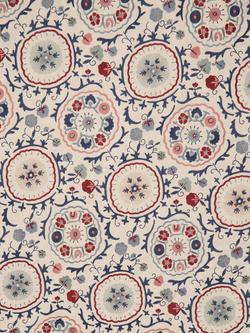 John Lewis Keya Suzani Made to Measure Curtains or Roman Blind, Red/Blue, 