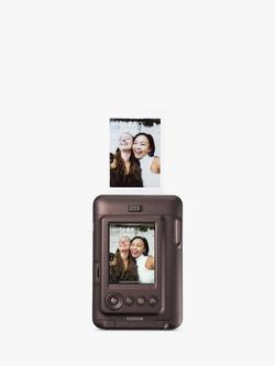 Fujifilm instax™ Mini LiPlay Hybrid Instant Camera with 2.7" LCD Screen & Built-in Flash, Deep Bronze