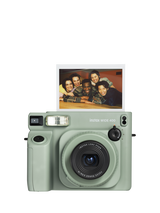 Fujifilm instax™ WIDE 400 Instant Camera with Built-in Flash & Shoulder Strap, Sage Green