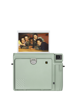 Fujifilm instax™ WIDE 400 Instant Camera with Built-in Flash & Shoulder Strap, Sage Green - view 2, Sage Green