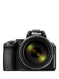 Nikon COOLPIX P950 Bridge Camera, 16MP, 4K UHD, 83x Optical Zoom, Wi-Fi, Bluetooth, 3.2" Vari-Angle LCD Screen, Black