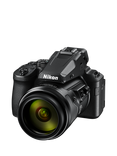 Nikon COOLPIX P950 Bridge Camera, 16MP, 4K UHD, 83x Optical Zoom, Wi-Fi, Bluetooth, 3.2" Vari-Angle LCD Screen, Black