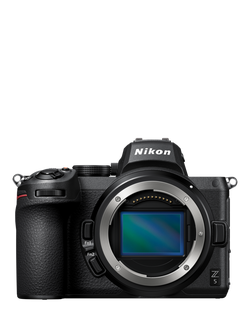 Nikon Z5 Compact System Camera, 4K UHD, 24.3MP, Wi-Fi, Bluetooth, OLED EVF, 3.2” Tiltable Touch Screen, Body Only, Black, Black