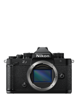 Nikon Z f Compact System Camera, 4K UHD, 24.5MP, Wi-Fi, Bluetooth, OLED EVF, 3.2" Vari-Angle Touch Screen, Body Only, Black