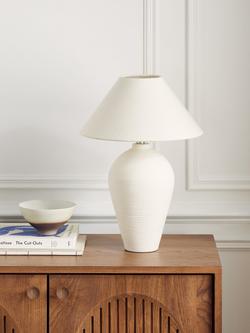 John Lewis The Potter's Wheel Tall Ceramic Table Lamp - view 2, Natural