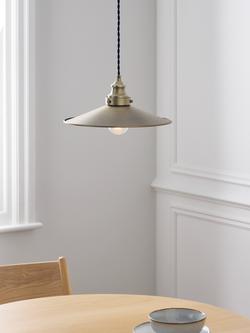 John Lewis Tobias Large Single Pendant Ceiling Light - view 2, Brass