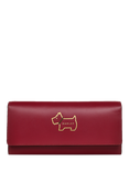 Radley Heritage Dog Outline Leather Purse, Cranberry