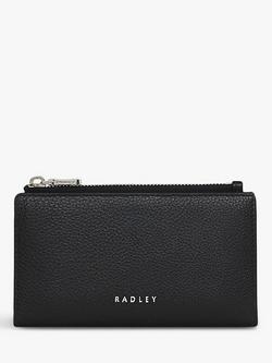 Radley Coin Street Grained Leather Bifold Purse, Black, Black