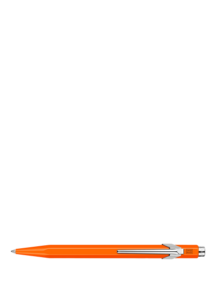 Caran d'Ache 849 Popline Ballpoint Pen - view 2, Fluo Orange