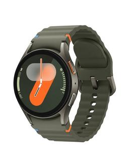 Samsung Galaxy Watch7, Bluetooth, 40mm, Galaxy AI, Aluminium with Silicone Strap, Green