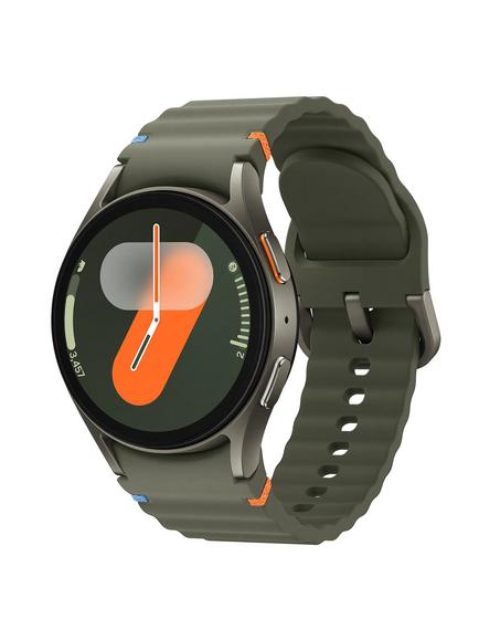 Samsung Galaxy Watch7, Bluetooth, 40mm, Galaxy AI, Aluminium with Silicone Strap, Green