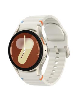 Samsung Galaxy Watch7, Bluetooth, 40mm, Galaxy AI, Aluminium with Silicone Strap, Cream