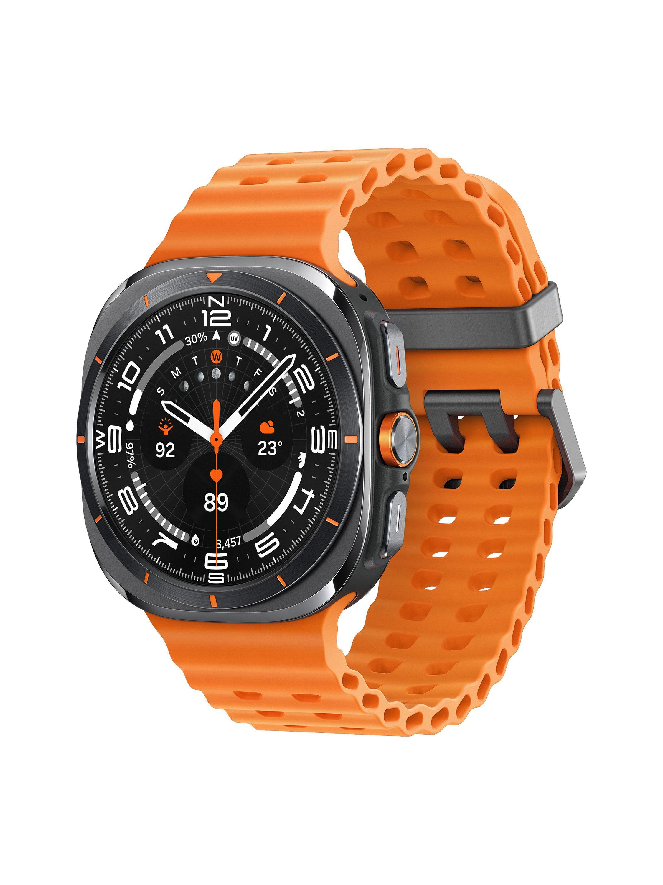 Samsung Galaxy Watch Ultra Bluetooth 4G Cellular 47mm Galaxy AI Titanium with Silicone Strap