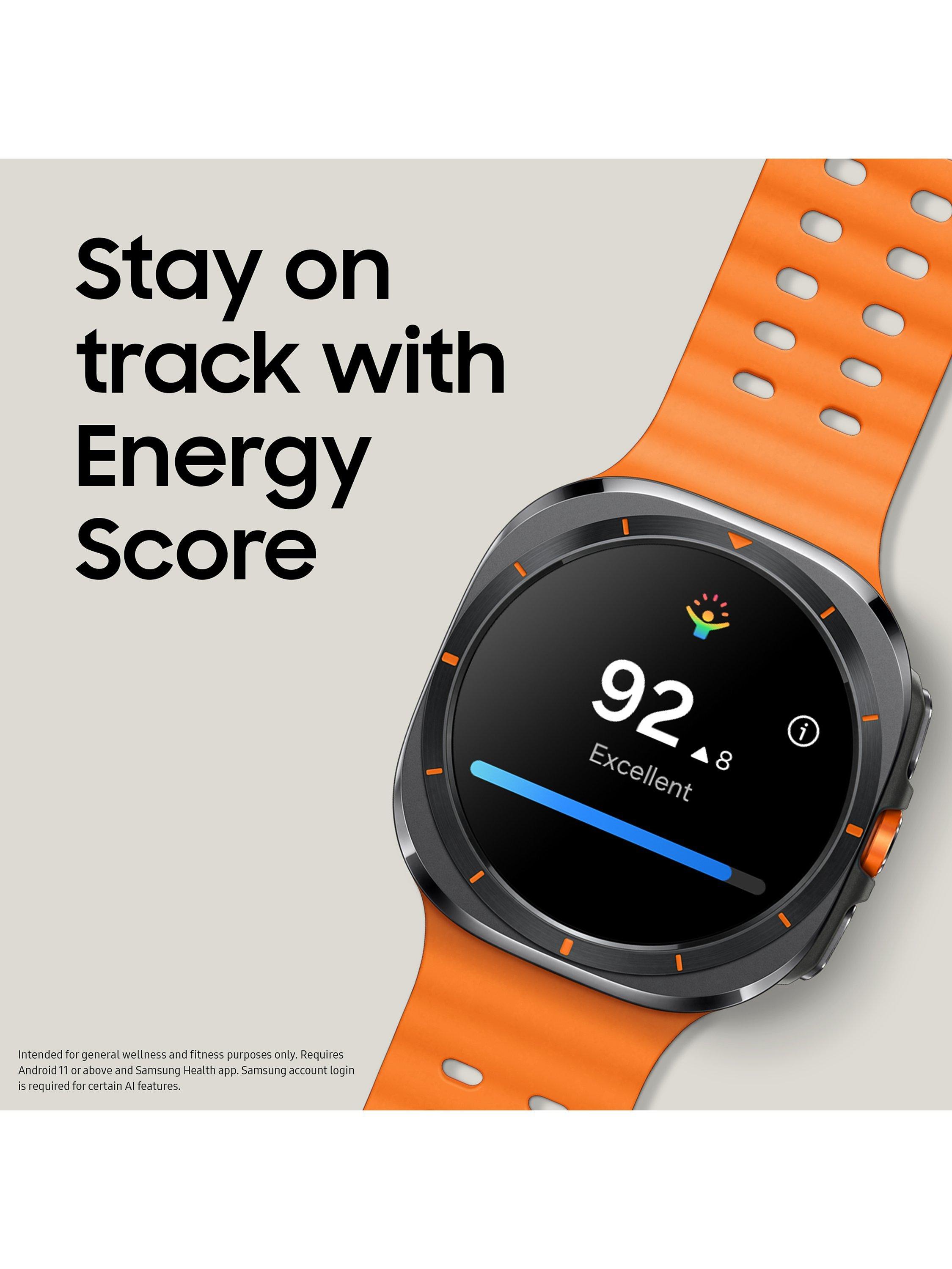 Samsung Galaxy Watch Ultra Bluetooth 4G Cellular 47mm Galaxy AI Titanium with Silicone Strap