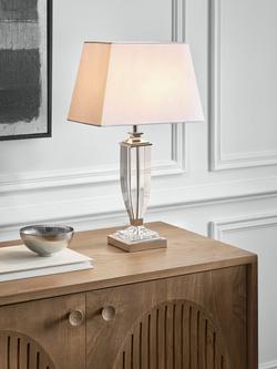 John Lewis Chrissie Rectangular Lampshade - view 2, White