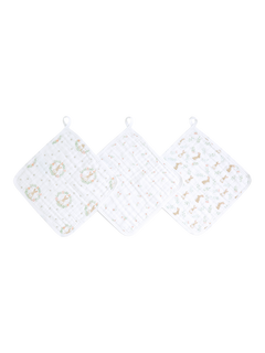 Aden + Anais Bunnies Washcloths, Pack of 3