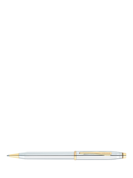 Cross Cross Century II AT3302WG Ballpoint Pen, Silver/Gold, Silver/Gold