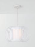 John Lewis Harmony Small Ribbon Ceiling Light, White