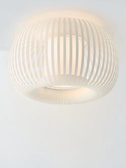 John Lewis Harmony Ribbon Semi Flush Ceiling Light, White