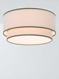 John Lewis Vicente Fabric Semi Flush Ceiling Light