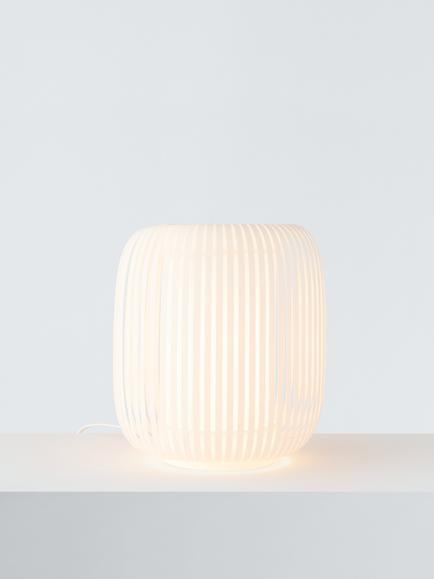 John Lewis Harmony Ribbon Table Lamp, White