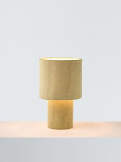 John Lewis Isaac Corduroy Table Lamp, Pistachio
