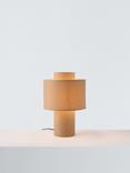 John Lewis Vicente Layered Fabric Mini Table Lamp, Camel