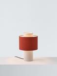 John Lewis Vicente Layered Fabric Mini Table Lamp, Sunset Orange