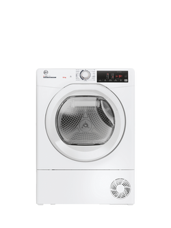 Hoover HRE C10TE FS CTD Freestanding Condenser Tumble Dryer, 10kg Load, White, White
