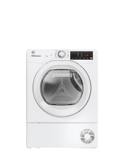 Hoover HRE C10TE FS CTD Freestanding Condenser Tumble Dryer, 10kg Load, White, White