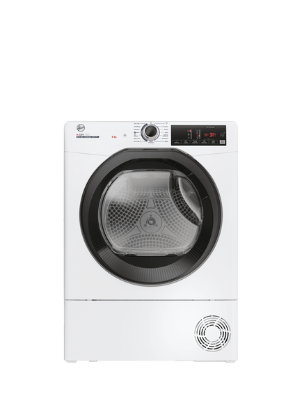 Hoover HRE C9TE-80 Freestanding Condenser Tumble Dryer, 9kg Load, White, White