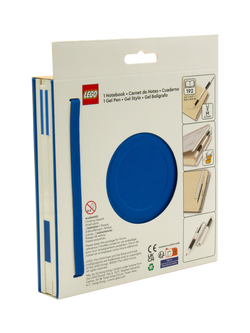 LEGO Iconic Lock Notebook & Pen - view 2, Blue