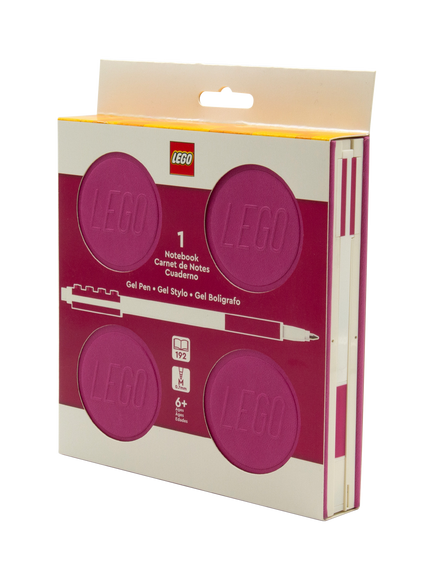 LEGO Iconic Lock Notebook & Pen, Violet